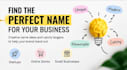 create a unique business name and catchy slogan