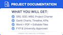 write professional srs, sdd and project documentation