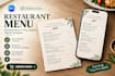design canva digital restaurant menu editable menu price update menu template