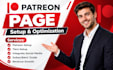 do high converting patreon page setup for creators