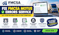 fix fmcsa motus errors, usdot updates and mc records