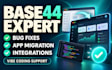 base44 expert base44 bug fix base44 migration base44 app vibe coding integration