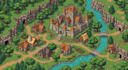 create pixel art game title screen background logo banner and rpg game assets