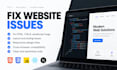 fix HTML CSS javascript bugs and responsive issues