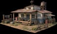 create ps1 psx ps2 retro horror maps low poly environments stylized game worlds