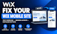 fix wix mobile responsiveness, text overflow, layout and button issues