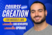 create and upgrade moodle lms website with moodle course customization and theme