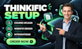 setup thinkific online course website and upload your course
