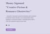 ghostwrite a fictional content from romance to thrillers