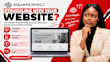 build squarespace website design, redesign squarespace website development