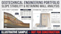 analyze slope stability and retaining wall soil pressure