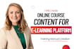 create ebook online course lesson plan training manual and online course content