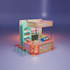 create a 3d trade booth design and realistic render