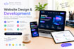 design a modern animated website with responsive design