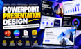 design powerpoint presentation, investor pitch deck, canva presentatation design