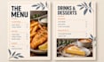 design a custom restaurant menu and cafe menu