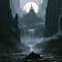 draw fantasy background and landscape