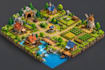 draw illustration 2d isometric game map isometric game assets