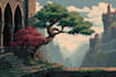 draw pixel art landscapes, backgrounds or scenes