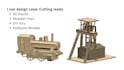 do laser cut kits, models, toys, puzzles with assembly guide