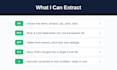 Convert pdf to excel, extract tables from invoices and bank statements ...