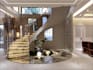 create professional architectural staircase design 2d layout and 3d rendering