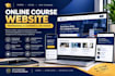 create an online course website and e learning website with lms