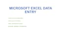 do accurate data entry