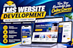 build an lms website, online course website, and e learning platform