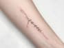 design a delicate fine line tattoo lettering