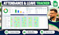 create an employee attendance tracker in google sheets