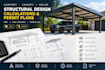 design carport canopy solar structural design texas florida permit plans