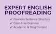 proofread and fix english grammar