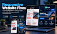 fix HTML CSS javascript bugs and responsive website issues