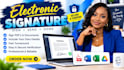 create electronic signatures and digital signature solutions