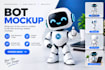 create 3d realistic software box mockup, ux mockup and mailer box mockup