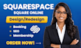 design squarespace redesign square online printful squarespace development seo