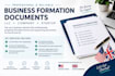 prepare business formation forms and registration documents