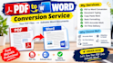 convert PDF to word and type documents accurately
