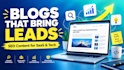 write SEO optimized b2b saas and tech blog posts that attract leads