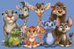 draw animals cartoon illustration