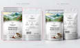 design coffee bag packaging, coffee pouch and coffee label with custom 3d mockup