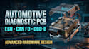 develop automotive diagnostic pcb, ecu communication and can fd hardware