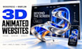 build 3d animated wordpress and 3d webflow website with gsap scroll animations