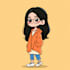 draw a cute cartoon character