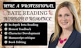 beta reader horror, thriller, romance beta reader, cozy mystery beta reader