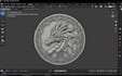 design a printable 3d coin, badge, medallion, or token