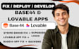 build deploy fix lovable base44 app bug supabase login stripe base44 app backend