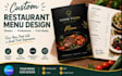 design canva menu print ready menu restaurant menu print menu design