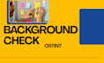 conduct osint investigation, background checks and online research